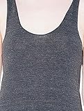 American Apparel Women's Tri-Blend Racerback Tank Shirt, Tri/Black, Medium
