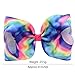 8 Inches JOJO Siwa Hair Bows Alligator Clips for Girls 6pcs Large Bows Hair Barrettes Accessories for Toddler Teens Kids