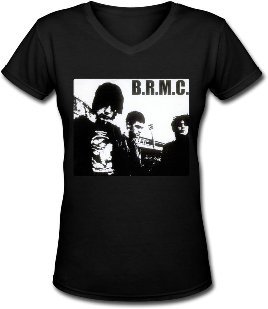 LHQ strong women's Black Rebel Motorcycle Club poster women's t shirt Black S