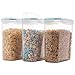 Komax Biokips Cereal Containers Storage Set of 3 – Airtight Food Storage Containers – Cereal Dispenser for All Dry Foods – BPA-Free Cereal Container Set for Pantry Organization and Storage (135 oz)