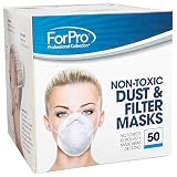 For Pro Non-Toxic Dust and Filter Masks, 50 Count