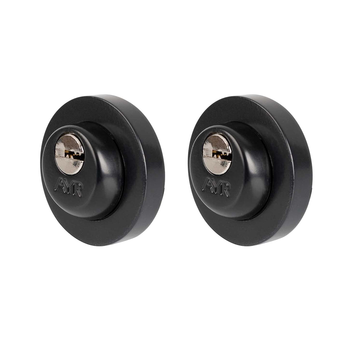 AYR 465 103-50 CC Close Door Handles and Locks, Dull Black, 51mm de diámetro