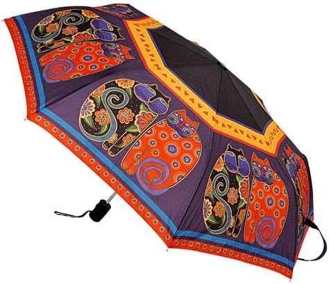 Umbrellas - Colorful Cats Umbrella - 42" Canopy - Folding Cat Umbrella - Compact Umbrella