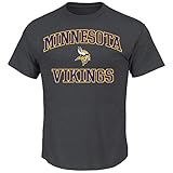 Minnesota Vikings Majestic NFL Heart & Soul III Charcoal Men's T-Shirt