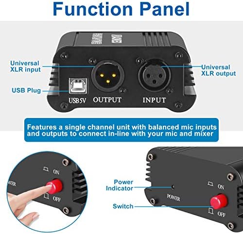 Compact USB condenser microphone with phantom energy capability, priced at $19.99.