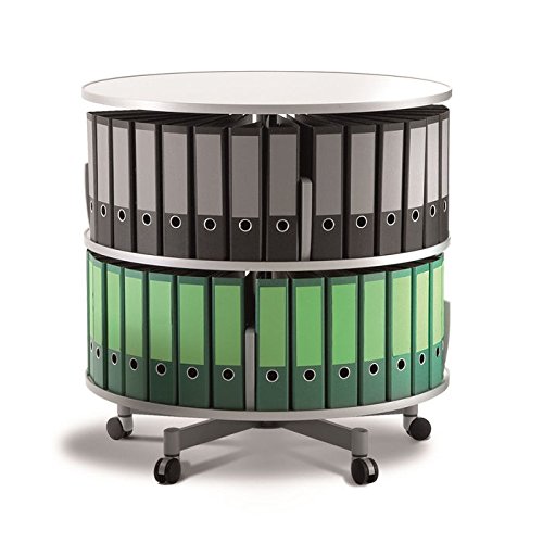 Deluxe Rotary Binder Office Carousel - Two Tier