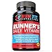 Runner's Daily Vitamin - Multivitamin - 2 Month Supply! - Endurance, Energy, Immune Support - Liquid Filled - Gentle On Your Stomach ...