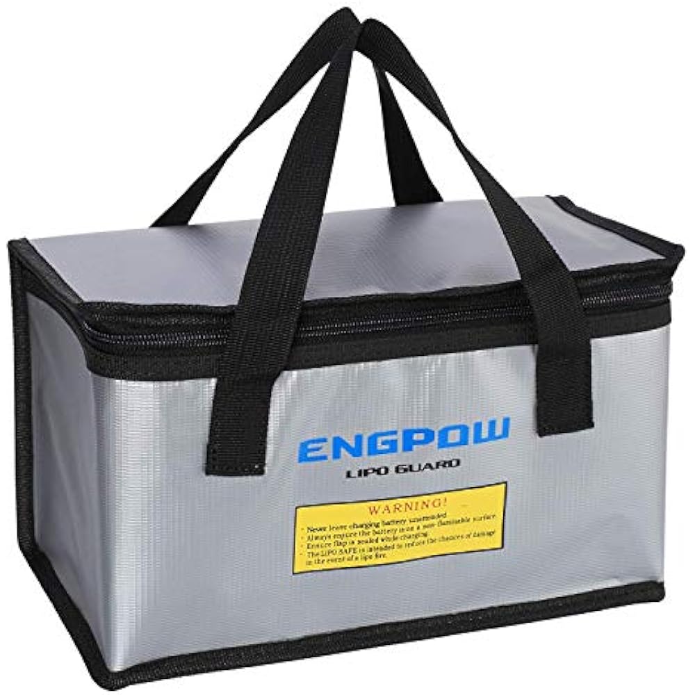 Fireproof Explosionproof Lipo Safe Bag Battery Storage Charging,Large