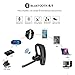 Samnyte Bluetooth Headset, 10Hrs Talk Time V4.1 Hands Free Car Bluetooth Headphones Noise Reduction Microphone and Mute Switch Wireless Earpiece for Office/Driver/Support iPhone Android