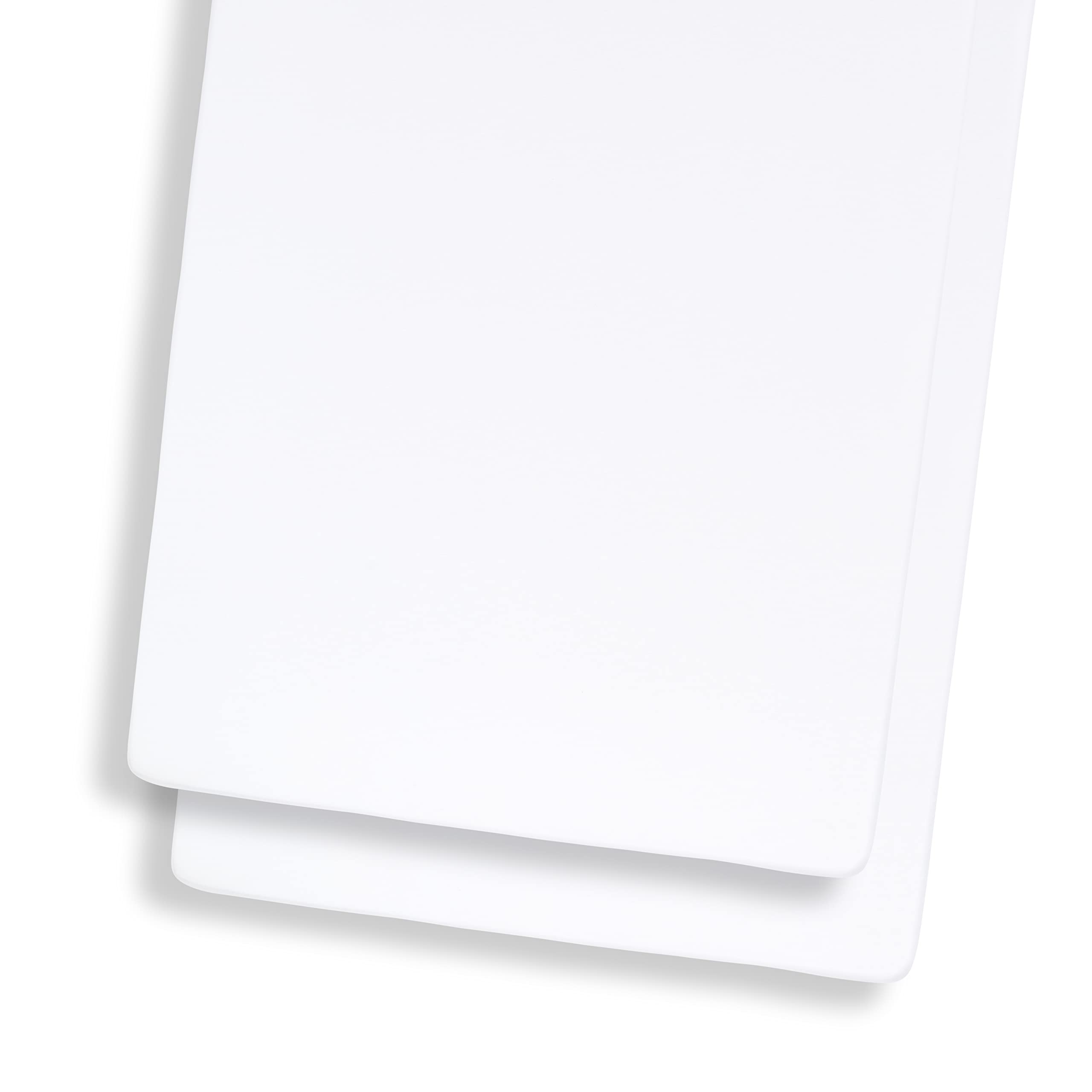 Snuz Pack of 2 SnuzKot Junior Bed Fitted Sheets - Breathable Jersey Cotton Bed Sheets for SnuzKot Cot and Extended Junior Bed - White