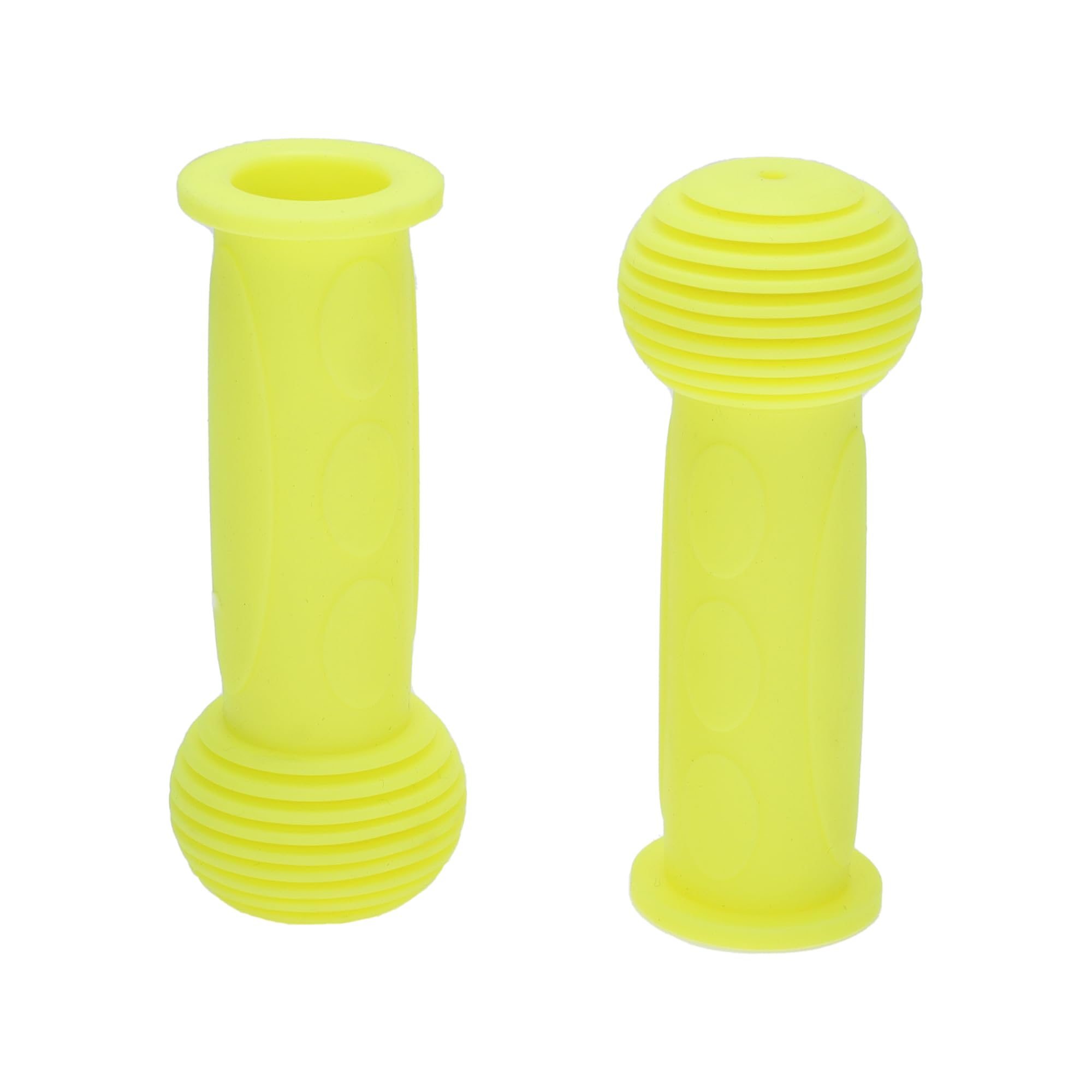 TUCKBOLD Child Bicycle Handlebar Grip Cover 110mm Long Lightweighted | Girls Bike End Grips Replacement Yellow 1 Pair