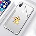 JAHOLAN iPhone X Case Amusing Whimsical Design Clear Cute TPU Soft Case Rubber Silicone Cover Phone Case for Apple iPhone XS 2018 / iPhone X 2017 (5.8 inches) - Cat Fishing