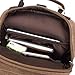 Ulgoo Canvas Messenger Bag Single Shoulder Backpack Durable Strap Travel Rucksack (Grey)