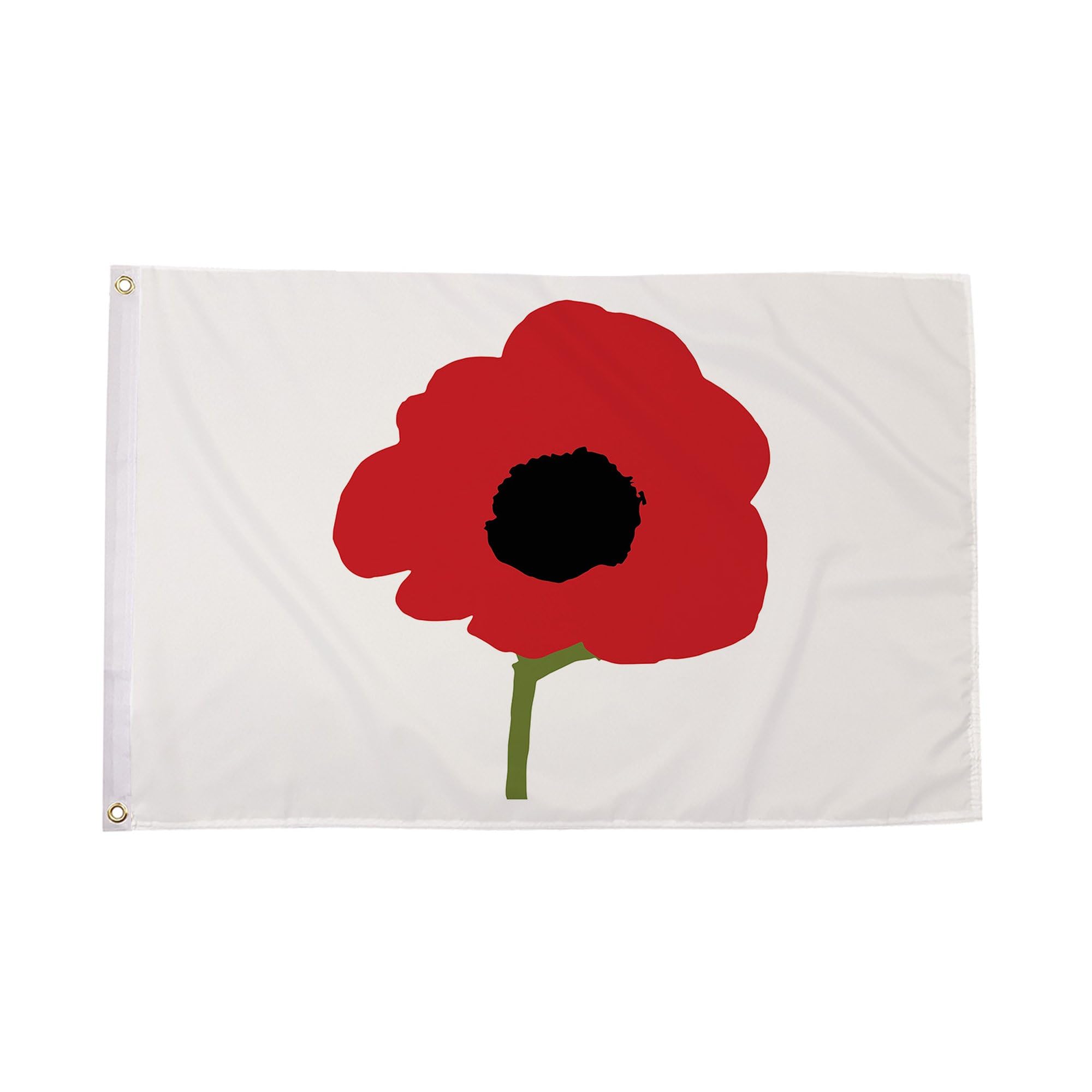 Flagtex Remembrance Flag Poppy Small 3ft x 2ft (90cm x 60cm) - Lest We Forget Poppy Flag for British Military Tribute, Remembrance Day Garden Banner, Veterans Memorial — image 1