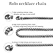 Stainless Steel Gothic Skull Pendant Chain Necklace for Men Boys