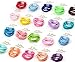 Bysn 100pcs 1.8mm Mix Colors Baby Elastic Hair Ties Bands Holders Headband