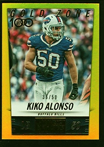 KIKO ALONSO /50 BUFFALO BILLS GOLD REFRACTOR SP 2014 SCORE HOT ROOKIE OREGON