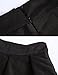Face N Face Women's High Waisted A line Street Skirt Skater Pleated Full Midi Skirt Medium Black