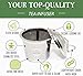 Chefast Tea Infuser for Loose Tea - Set of 2 Large Cup & Scoop with Bag Clip - Reusable Tea Strainers, Steeper for Loose Tea, Diffusers for Brew, Tea, Spices & Seasonings. Satisfaction Guarantee