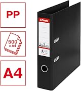 Esselte A4 Lever Arch File Black 72 mm Spine 500 Sheets Vivida view 2