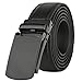 Men's Genuine Leather Ratchet Dress Belt with Automatic Buckle (Buckle #0134)