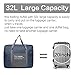 Travel Duffel Bag For Women & Men - Lightweight Carry On Foldable Duffle For Luggage Gym Sports Portable