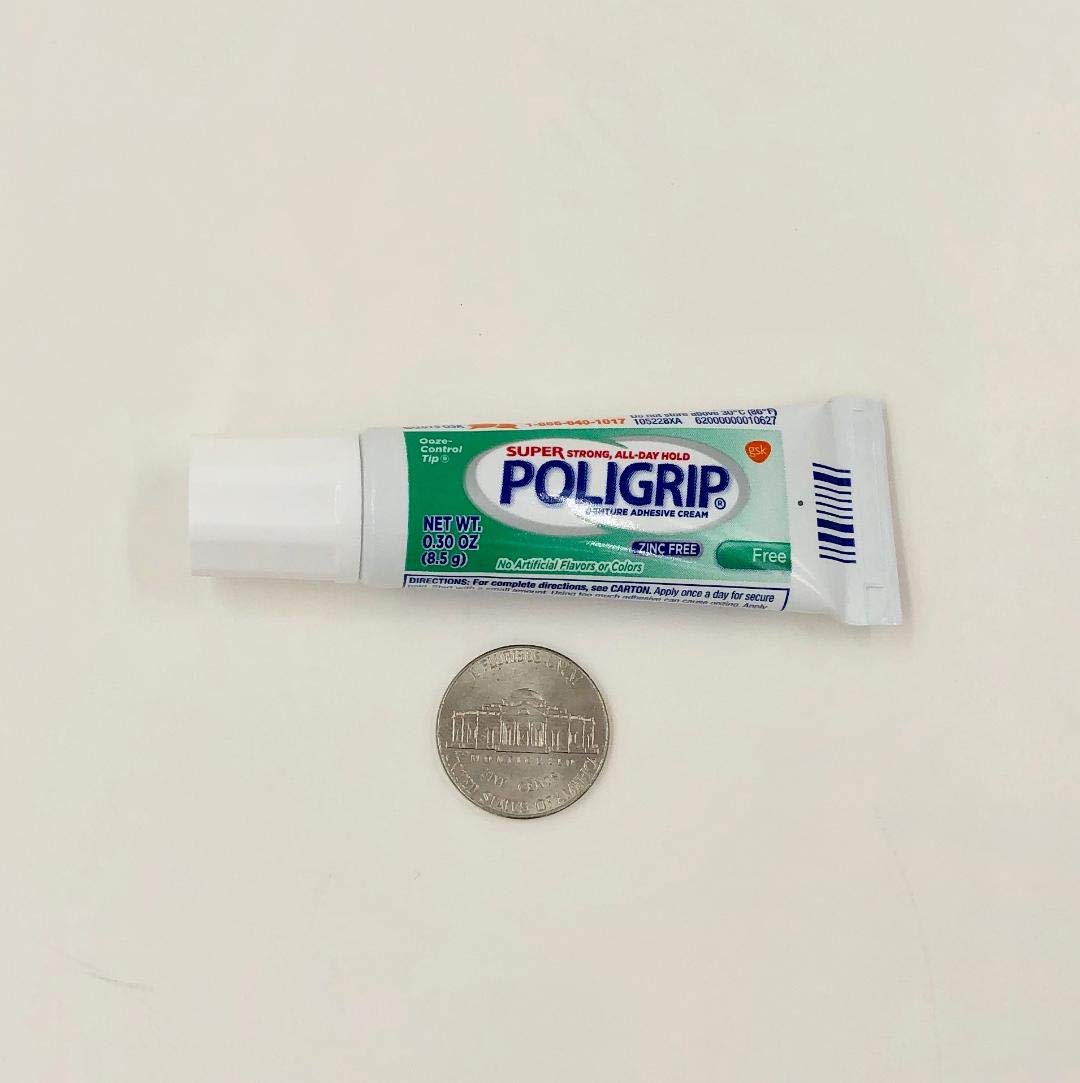 6 Super Poligrip Denture Adhesive .30oz Pocket size: Industrial & Scientific
