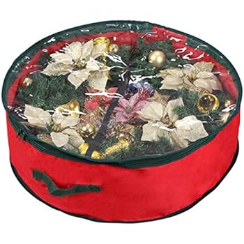 Primode Wreath Storage Bag with Clear Window 36
