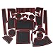 Red Anti-dust Non-Slip Interior Door,Cup,Arm Box,Storage Mat Fit Jeep Cherokee 2014/2015/2016/2017 (Pack of 25) (Upgrade)