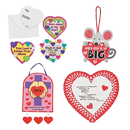 Fun Express Ins Valentine Craft Kit Assortment For Valentines Day Craft Kits Party Craft Kits Assortment Kits Valentines Day 60 Pieces