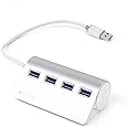 Satechi 4-Port USB 3.0 Premium Aluminum Hub for iMac, MacBook Air, MacBook Pro, MacBook, MacMini, PCs , and laptops V.1