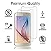 Galaxy S6 Screen Protector - (2-Pack) HPTech Tempered Glass for Samsung Galaxy S6 9H Hardness, Bubble Free, Screen Will Not Fit Edge to Edge