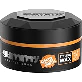 Gummy Professional Bright Max Hold Hair Styling Wax with Keratin Complex - Extra Hold High Gloss Finish for Slick Back and Messy Look - Professional Hair Wax for Men and Women - 5.07 fl oz / 150 ml