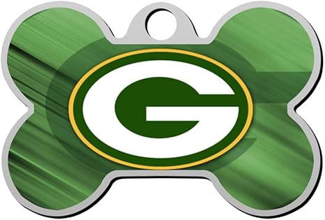 Green Bay Packers Custom Pet Id Dog Tag Personalized W Name Number