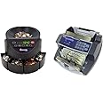 Cassida C100 Electronic Coin Sorter/Counter, Countable coins 1¢, 5¢, 10¢, 25¢, 250 coins/min, 110 VAC & 6600 UV/MG – USA Business Grade Money Counter with UV/MG/IR Counterfeit Detection
