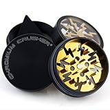 Chromium Crusher 2.0 Inch 4 Piece Tobacco Spice Herb Grinder -Gold