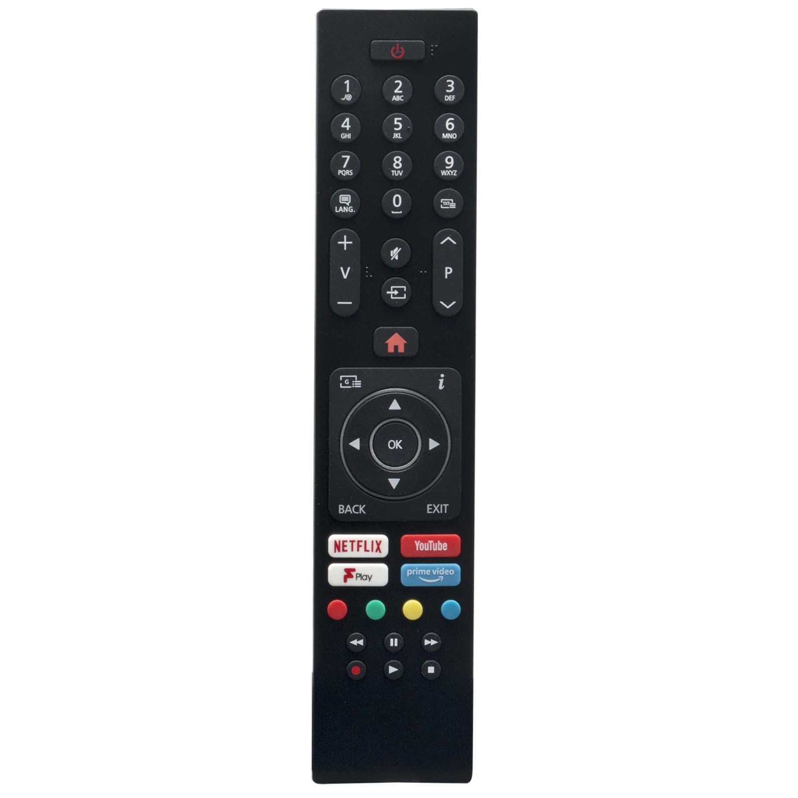 ALLIMITY Replace Remote Control fit for ElectriQ LCD LED TV E58UHDHDRS3Q E43UHDHDRSQ E55UHDHDRSQ E32HDS2Q E65UHDHDRS2Q E43UHDHDRS2Q