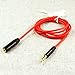 Conwork 2-Pack 3.5mm Audio Extension Cable Male to Female Auxiliary 4-Conductor TRRS Stereo [Gold Plated Connectors] for Apple, Samsung, Motorola, HTC, Nokia, LG, Sony & More, 3ft -Red