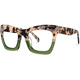 VOOGLAM Stylish Rectangle Blue Light Blocking Glasses for Women Anti Eyestrain Dry Eyes Eyewear Sienna