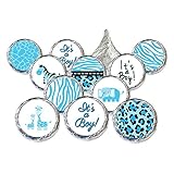 Blue Jungle Safari Boy Baby Shower Favors Stickers (Set of 324)