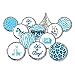 Blue Jungle Safari Boy Baby Shower Favors Stickers (Set of 324)
