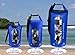 Freegrace Waterproof Dry Bags Set Of 3 Dry Bag With 2 Zip Lock Seals & Detachable Shoulder Strap, Waist Pouch & Phone Case - Can Be Submerged Into Water - For Swimming (Navy Blue(Window), 5L)