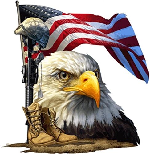 Salute Our Flag 7" Decal 10 Pack