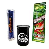 Bundle 3 Items - Juicy Jays Hemp Wraps Strawberry Fields All Natural with Roller Machine (6 Packs)