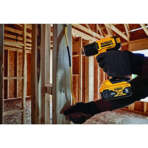 DEWALT 20V MAX Heat Gun, Cordless, Up to 990 Degrees, 42 Minutes of Run