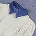 Joyci Unisex New Hot Pure Cotton Denim Half Shirt Fake False Collar Detachable (Light Blue)