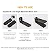 HARRA HOME Premium 3step Adjustable Shoe Slots Space Saver, Easy Shoe Slotz Organizer Double Shoe Rack Storage For Closet, Shoes Holder For Sneaker booties High heels Flats Sandals, Set of 5