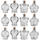 Milisten 25pcs Plastic Sand Art Bottles with Cork