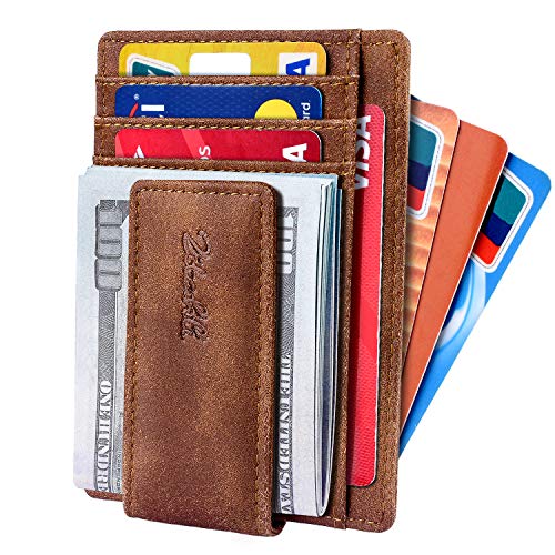Zitahli Front Pocket Wallet For Men, Slim Money Clip Wallet With Strong