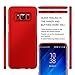 Humixx Case Thin Non Slip [Anti-Fingerprint] Stylish Slim Matte Case Anti Slip Protective Case for Samsung Galaxy S8 2017(Multi Color Series-Red)